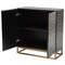 Baxton Studio Belenus Modern Bohemian Two-Tone Black and Grey Mother of Pearl and Gold Metal Storage Cabinet 240-13472-ZORO - alternate 7